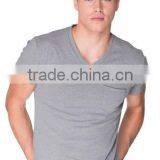 Next Level Apparel Men's CVC Pocket V Tee - Made From 60% Cotton and 40% Polyester, Features a Pocket and Comes With Your Logo thumbnail-1