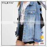 Latest Fashion Lady Denim Jacket Designs,women Jean Jacket,woman Denim Jacket thumbnail-4