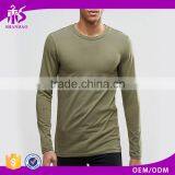 Guangzhou Shandao Casual Summer O-neck Long Sleeve 160g 100% Cotton Custom Slim Tall T Shirt thumbnail-1