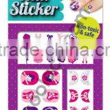 Glitter Bellerina 3D Nail Sticker for Kid Nail Tattoo Stickers thumbnail-1