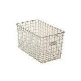 Supermarket Steel Wire Basket 13D x 8H for Storing Clothing, Books