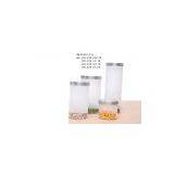 Large Frosted Glass Storage Jars thumbnail-1