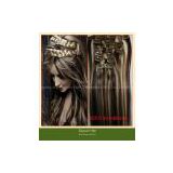 Clip in Indian Human Hair Weft Extensions for Africa American