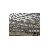 Single Slope Steel Structure Warehouse , V Brace Metal Buildings