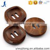 Flat Circular 30 mm Hole Wooden Buttons thumbnail-1