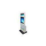 Internet Access Free Standing Kiosk 15 - 22 Inch IR Touch Screen Card Printing / Bill Payment