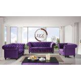 Classic Fabric Buttoned Sofas thumbnail-1