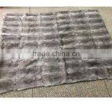 YRFUR YR908 Real Rabbit fur blanket Genuine Rabbit Full Skin Fur Rugs