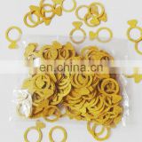 Bachelorette Party Supplies Gold Glitter Paper Ring Confetti