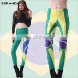 Country Flag Sublimation 3d Digital Custom Printing Women High Waist Leggings thumbnail-1