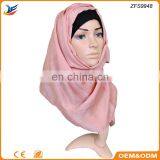 2018 Spring New Arrival Solid Color Print Scarf Hijab thumbnail-1