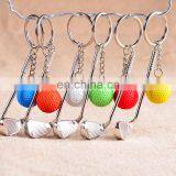 Custom Sport Key Holder Golf Keyring Metal 3d Mini Golf Ball Keychain for Golf Club Professional Game Gifts thumbnail-5