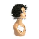 short curly wig human hair lace front wig