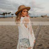2019 New Women Chiffon Kimono Lace Loose Cardigan Bikini Cover Up Wrap Beachwear Beach Dress Beach Cover Up Pareo Robe De Plage thumbnail-6