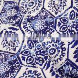 Blue Digital Printed Cotton Liner High Quality Table Runner for Party Home Family Decoration thumbnail-6