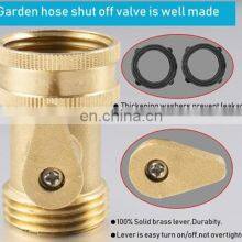 Garden Heavy Duty Brass One Way Water Hose Connector thumbnail-3