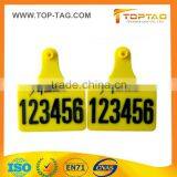 Cheap Plastic RFID Animal Ear Tag For Livestock Animal RFID Goat Cow Ear Tag