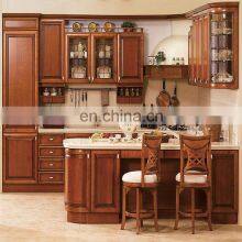 Walnut American Furniture All Wood Kitchen Cabinet Sets
