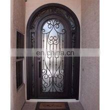 Round Top Latest Wrought Iron Safety Door Designs With Grill thumbnail-5