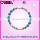 Elegant Round Silver Belt Buckle Decoration thumbnail-1