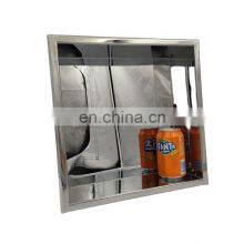 Customized 304 Stainless Steel Single and Double Gold White Chromed Bathroom Black Niche Shower Niche de Douche