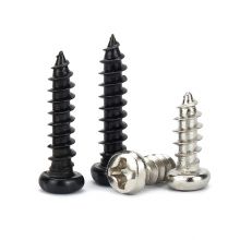 Nickel plated tapping screws wholesale cross round head