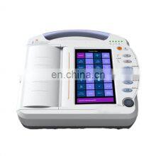 HC-H004 medical equipment 10 inches touch screen 12 channels ECG machine portable ECG