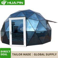 Bestsell in North America Glamping Glass Dome Glass Roof Aluminium Structure Geodesic Dome House Party Dome Tent thumbnail-3