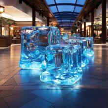 Customized Transparent Handicraft Ornaments, Stainless Steel Sculptures of Wealth Attracting Buddha Statues, Fiberglass Sculptures, and Acrylic Shaped Customization thumbnail-3