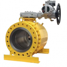 Large Caliber Electric Forged Steel Ball Valve With Hard Seal High Temperature and High Pressure Resistance A105 Material thumbnail-4