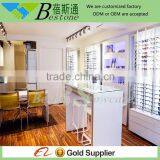 Stylish Eyewear Wooden Table Design for Optical Store