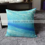 Faux Linen Digital Print Pillow Sea Pillow thumbnail-5