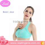 High Resilient Triangle Hollow Out Vest Sports Bra thumbnail-2