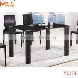 Cheap Black Glass Dining Table and Chair thumbnail-1