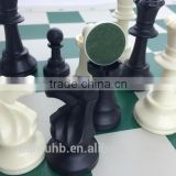 chess pieces with plastic black and white /chess pieces with plastic
