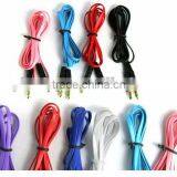 Noodle Deisng 3.5mm to 3.5mm Colorful Car Aux Audio Cable Extended Audio Headphone Stero Cable thumbnail-1