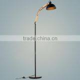 Wood and Metal Material Floor Lamp Adjustable Wooden Floor Lamp thumbnail-2