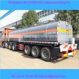 Tri Axle Acetic Acid Aluminium Alloy 35cbm Chemical Liquid Tanker Semi Trailer,35 Ton Chemical Liquid Tank Semi Trailer thumbnail-1