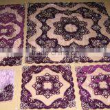 Organza Sheer Beaded Tablecloth16pcs Set With Different Designs