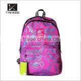Floral Print Nylon Custom Wholesale Girl School Backpack
