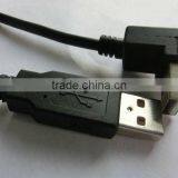 Good Quality/copper/high 2.0 USB AM to AM up Angle Cable Factory