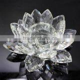Elegant Crystal Lotus Flower Candle Holder Wedding Favors Quality Choice thumbnail-3