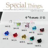 4mm Nail Art Square Diamond,3D Geometric Square Diamond,square Diamond ZX:CNS24 thumbnail-3