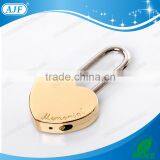 AJF Gift Lock Heart Padlock Gold Love Lock for New Couple thumbnail-4