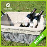 Good Quality Handmade Wicker Basket for Wine Basket Picnic