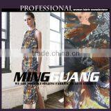 2015 Basic Product Lady Dress Polyester Lightweight Digital Print Silk Fabric