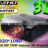 Full hd 3D DLP projector,multimedia 4k projector 7500 lumens, 1920*1080 best portable projector and window display technology