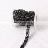 Black Color Resin Diamond Hot Fix Rhinestone Chain/belt For Wedding Dress thumbnail-1