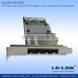 OEM/ODM Intel I350 Chipset PCI Express x4 Quad Port SFP Gigabit Ethernet Lan Card thumbnail-3