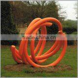 Outdoor Roadside Large Red Abstract Stainless Steel Sculpture thumbnail-2